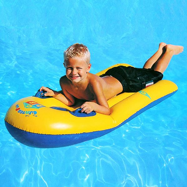 Boxed ABC yellow surfboard (119x58cm)